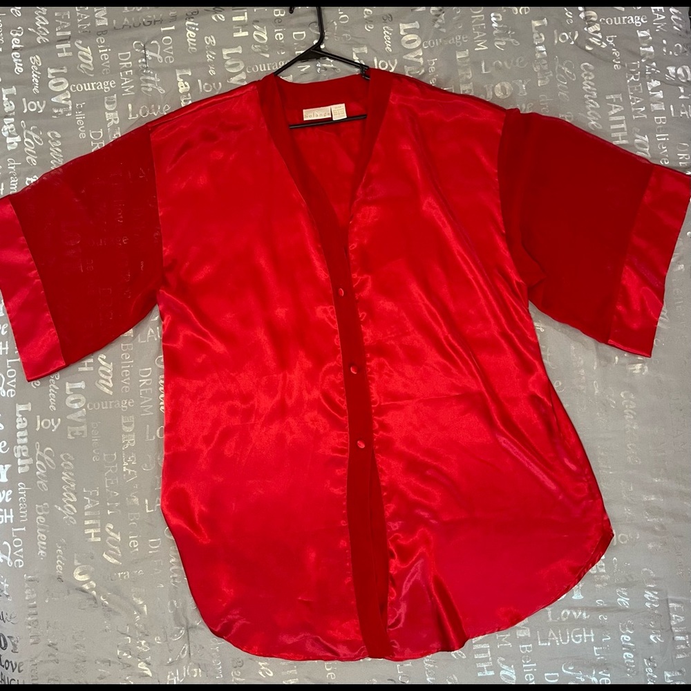 Solange Button Up Gown Loungewear